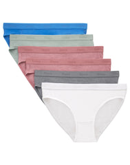 Hanes Originals Ultimate SuperSoft Girls' Bikini Underwear, 6-Pack