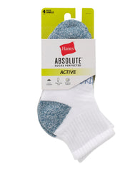 Hanes Absolute Active Boys' Ankle Socks, 4-Pairs