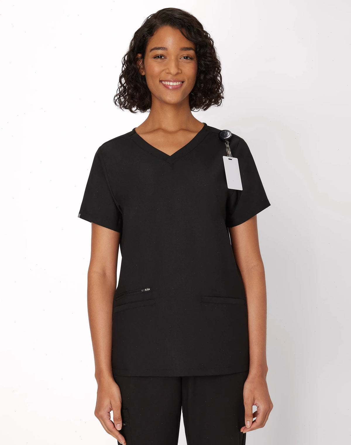 Hanes Premium Scrubs Women's 3-Pocket Scrub Top