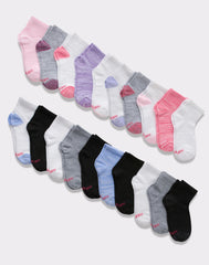 Hanes Girls' Ankle Socks, Super Value Pack, 20-Pairs