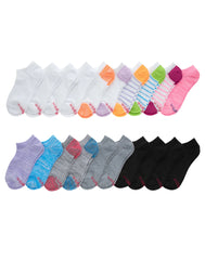 Hanes Girls' Super No Show Socks, Super Value Pack, 20-Pairs