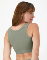 Hanes Originals Women's SuperSoft Comfywear Rib Banded Crop Top