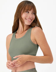 Hanes Originals Women's SuperSoft Comfywear Rib Banded Crop Top