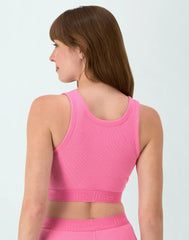 Hanes Originals Women's SuperSoft Comfywear Rib Banded Crop Top
