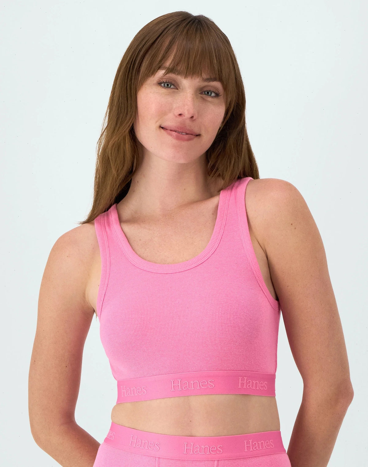 Hanes Originals Women's SuperSoft Comfywear Rib Banded Crop Top