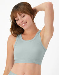 Hanes Originals Women's SuperSoft Comfywear Rib Banded Crop Top