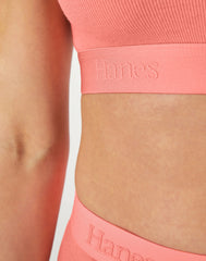 Hanes Originals Women's SuperSoft Comfywear Rib Banded Crop Top