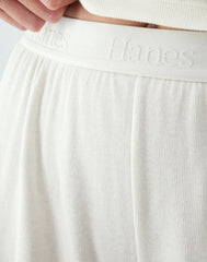 Hanes Originals Women&rsquo;s SuperSoft Comfywear Rib Sleep Shorts