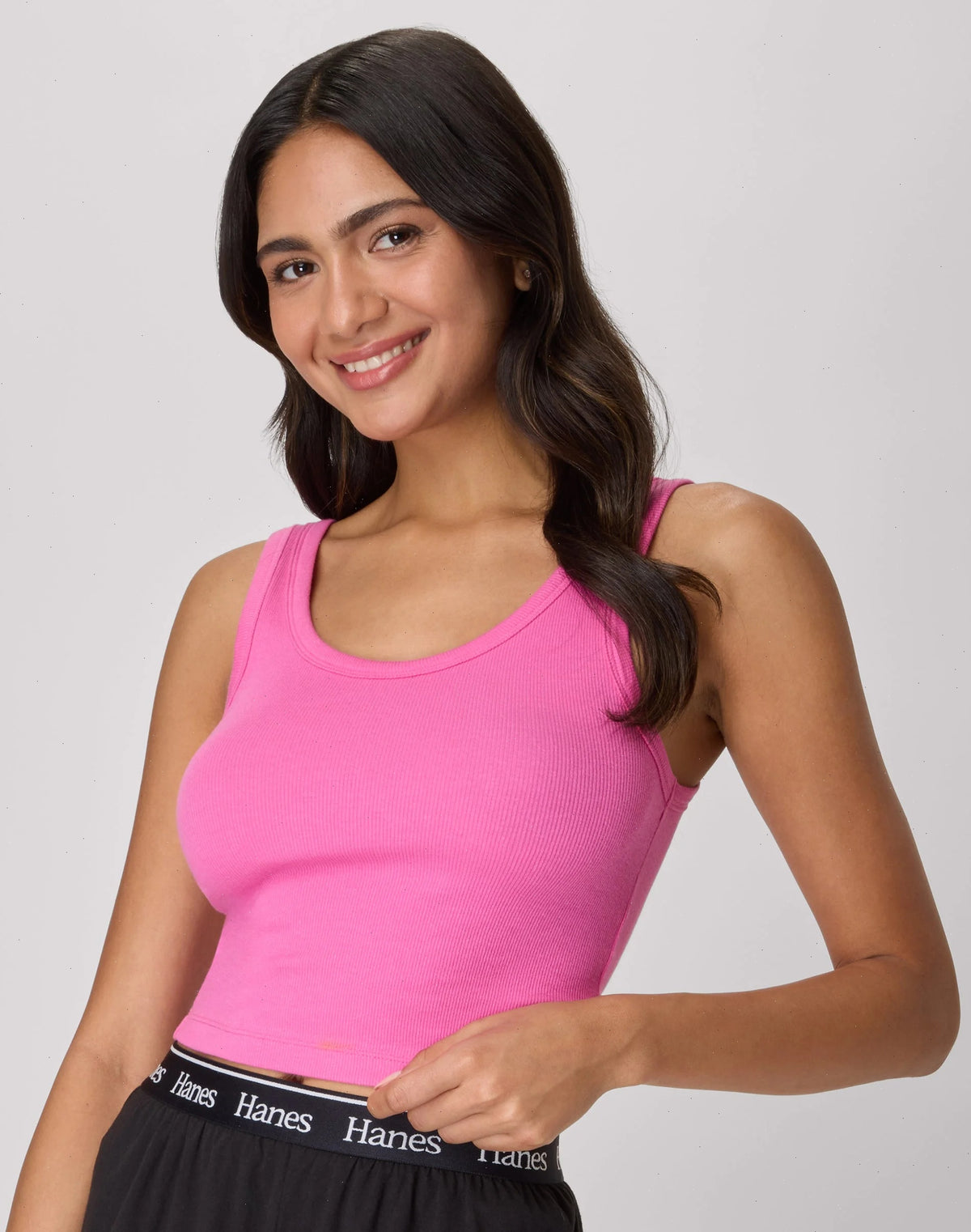 Hanes Originals Comfywear Women's Rib Crop Tank