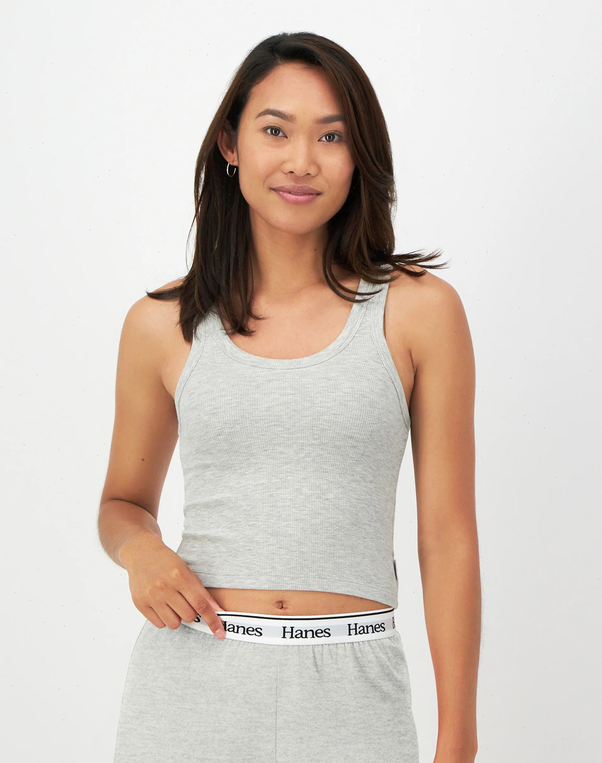 Hanes Originals Comfywear Women's Rib Crop Tank