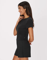 Hanes Originals Women's Supersoft Comfywear Rib Baby Doll Tee