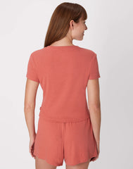 Hanes Originals Women's Supersoft Comfywear Rib Baby Doll Tee