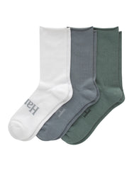 Hanes Originals Men&rsquo;s Crew Socks Pack, 3-Pairs, SuperSoft