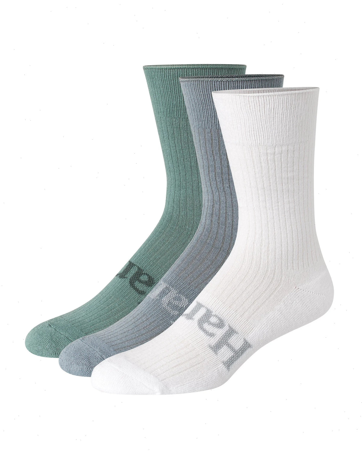 Hanes Originals Men&rsquo;s Crew Socks Pack, 3-Pairs, SuperSoft