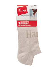 Hanes Originals Men&rsquo;s SuperSoft No Show Socks, 3-Pairs