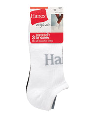 Hanes Originals Men&rsquo;s SuperSoft No Show Socks, 3-Pairs