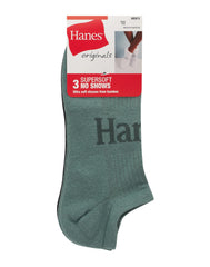 Hanes Originals Men&rsquo;s SuperSoft No Show Socks, 3-Pairs