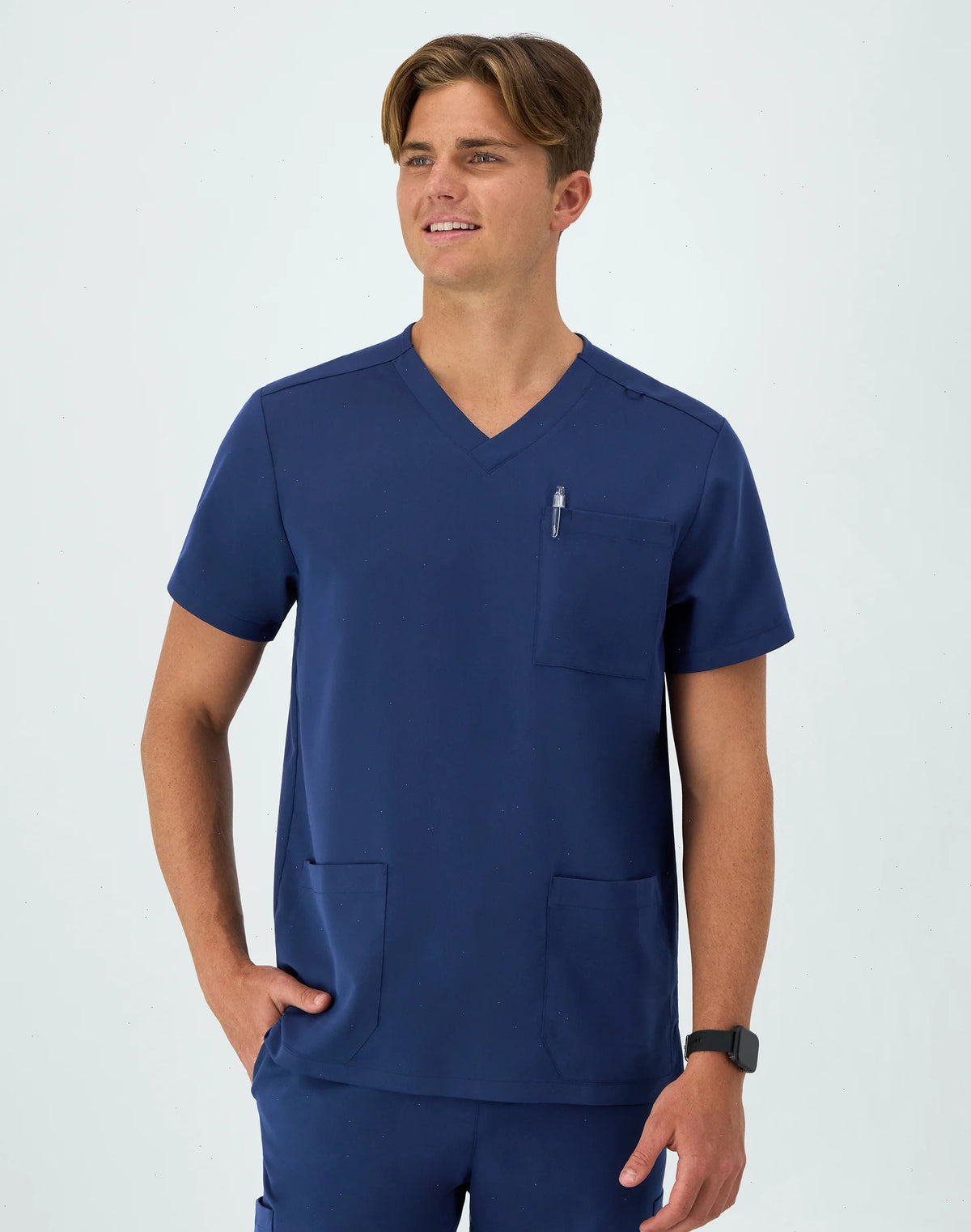 Hanes Comfort Fit Scrubs Men's V-Neck Scrub Top