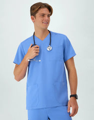 Hanes Comfort Fit Scrubs Men's V-Neck Scrub Top