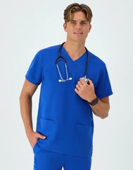 Hanes Comfort Fit Scrubs Men's V-Neck Scrub Top