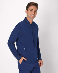Hanes Comfort Fit Scrubs Men's Full-Zip Scrub Jacket