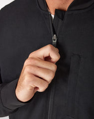 Hanes Comfort Fit Scrubs Men's Full-Zip Scrub Jacket