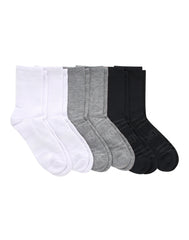 Hanes Moves Breathable Mesh Men&rsquo;s Mid-Crew Socks, Shoe Sizes 6-12, 6-Pairs