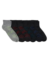 Hanes Moves Breathable Mesh Men&rsquo;s Ankle Socks, Shoe Sizes 6-12, 6-Pairs