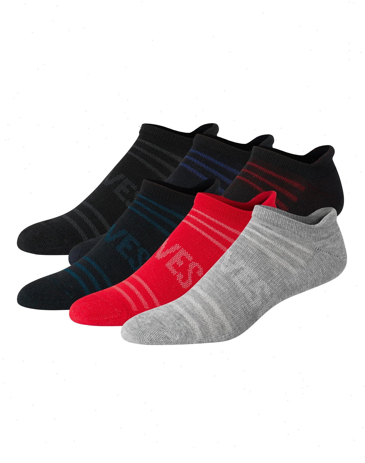 Hanes Moves Breathable Mesh Men&rsquo;s Heel Shield Socks, Shoe Sizes 6-12, 6-Pairs