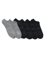 Hanes Moves Breathable Mesh Men&rsquo;s No Show Socks, Shoe Sizes 6-12, 6-Pairs