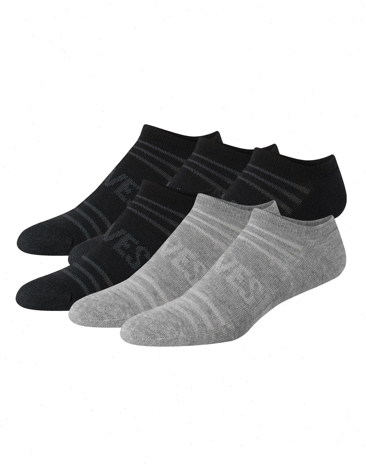 Hanes Moves Breathable Mesh Men&rsquo;s No Show Socks, Shoe Sizes 6-12, 6-Pairs