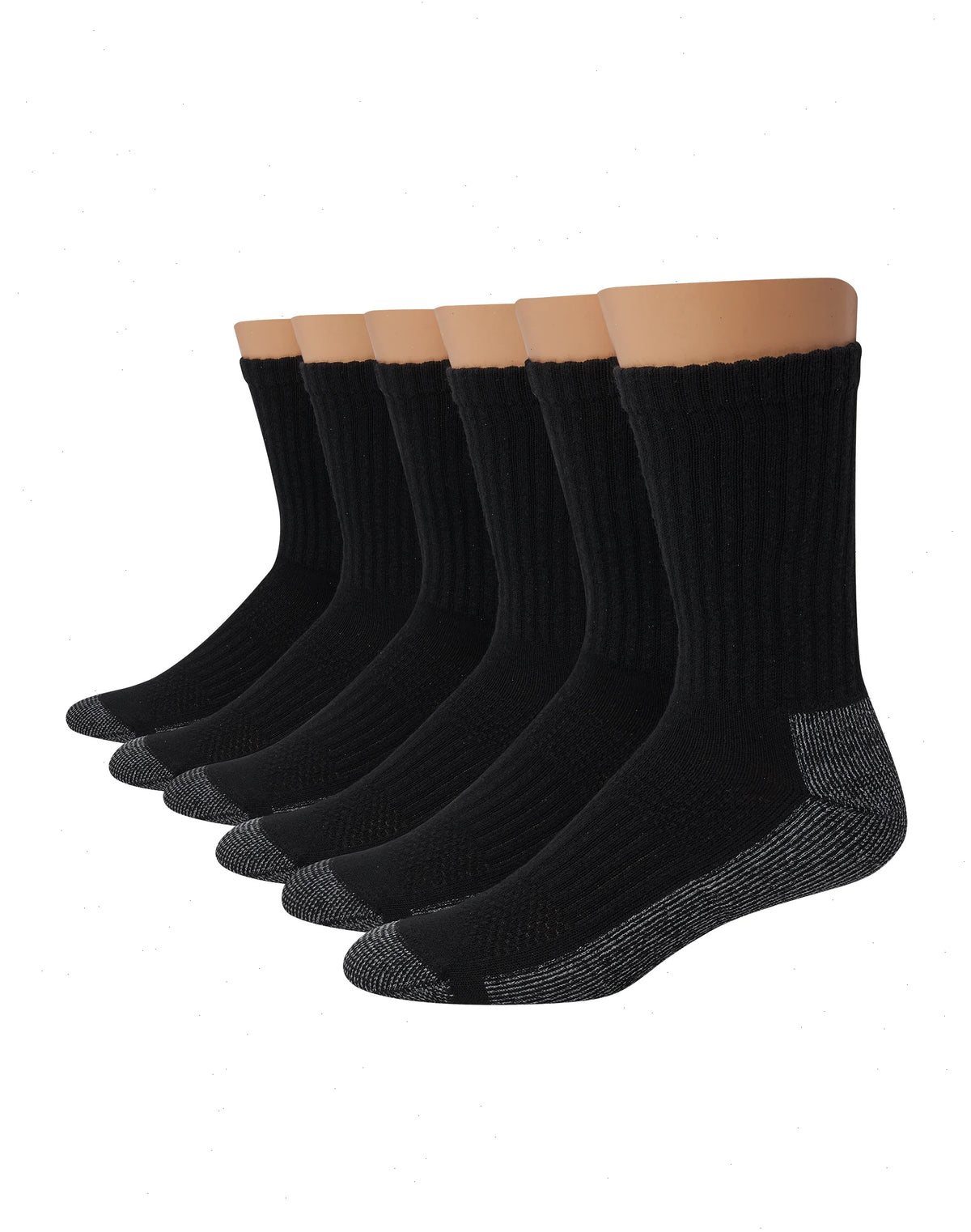 Hanes Men's Big &amp; Tall Work Crew Socks, 6-Pairs