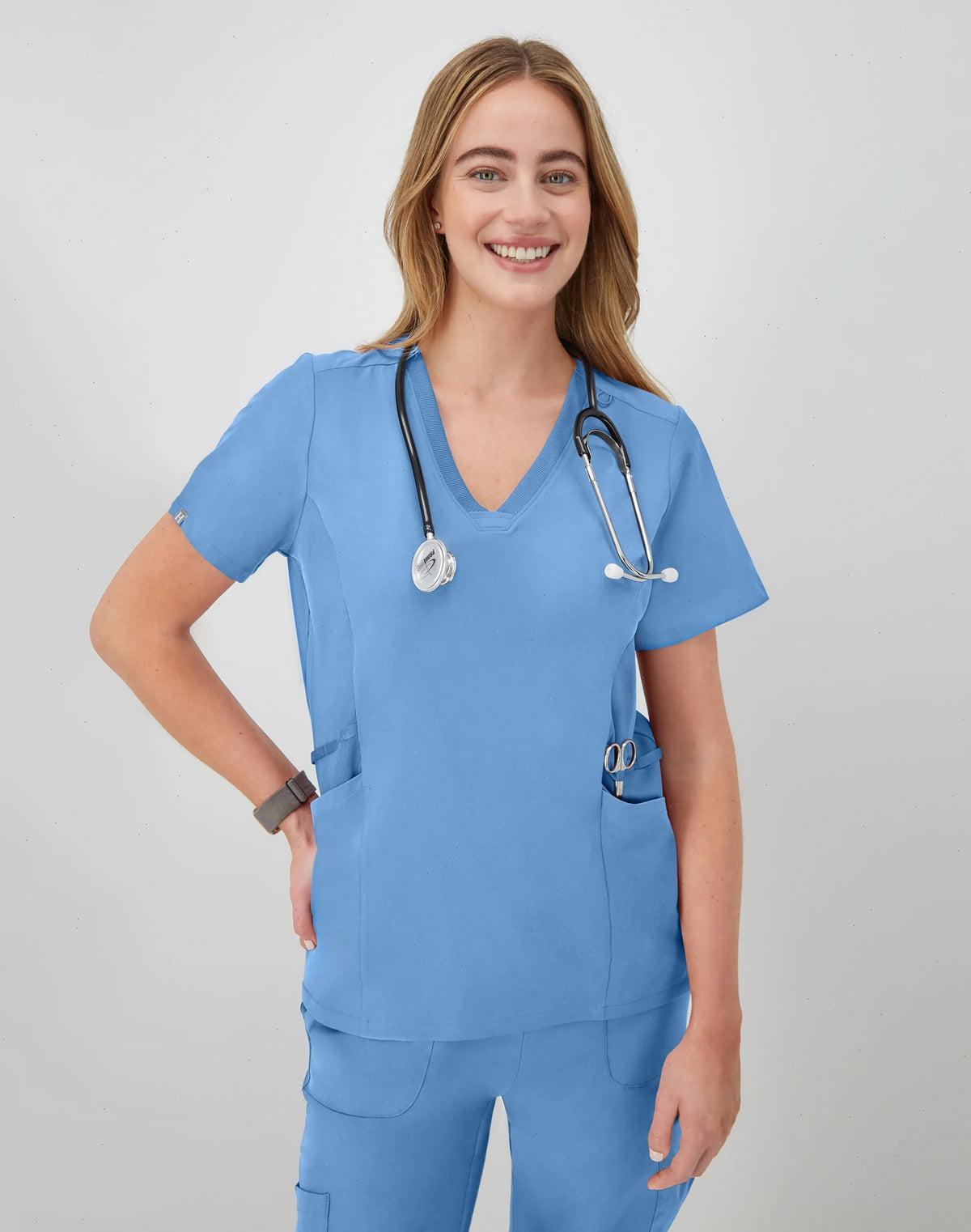 Hanes Comfort Fit Scrubs Women's Scrub Top