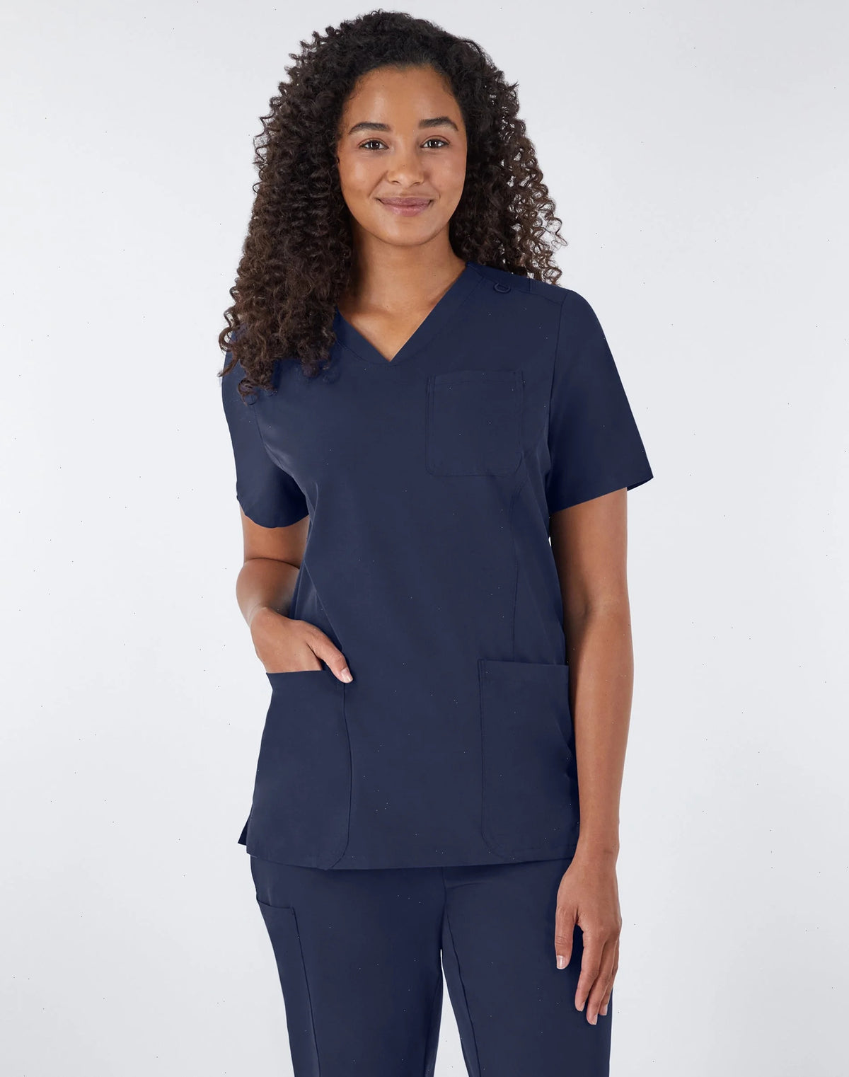 Hanes Comfort Fit Scrubs Women's Rib Back Scrub Top