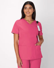 Hanes Comfort Fit Scrubs Women's Rib Back Scrub Top