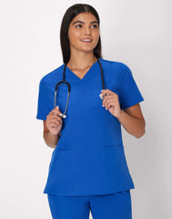 Hanes Comfort Fit Scrubs Women's Rib Back Scrub Top