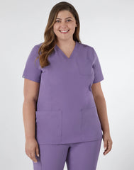 Hanes Comfort Fit Scrubs Women's Rib Back Scrub Top