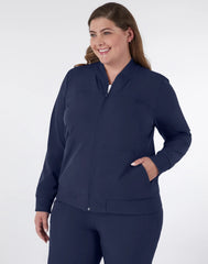Hanes Comfort Fit Scrubs Women's Scrub Bomber Jacket