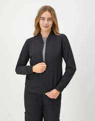 Hanes Comfort Fit Scrubs Women's Scrub Bomber Jacket