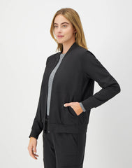 Hanes Comfort Fit Scrubs Women's Scrub Bomber Jacket