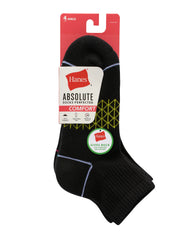 Hanes Absolute Comfort Women's Ankle Socks Pack, 4-Pairs