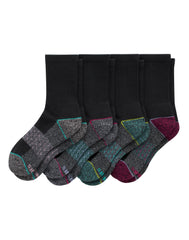 Hanes Absolute Comfort Women's Crew Socks, 4-Pairs