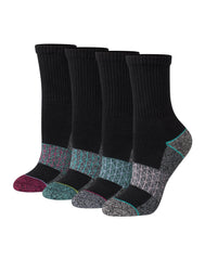 Hanes Absolute Comfort Women's Crew Socks, 4-Pairs