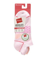 Hanes Absolute Comfort Women's Heel Shield Socks, 4-Pairs