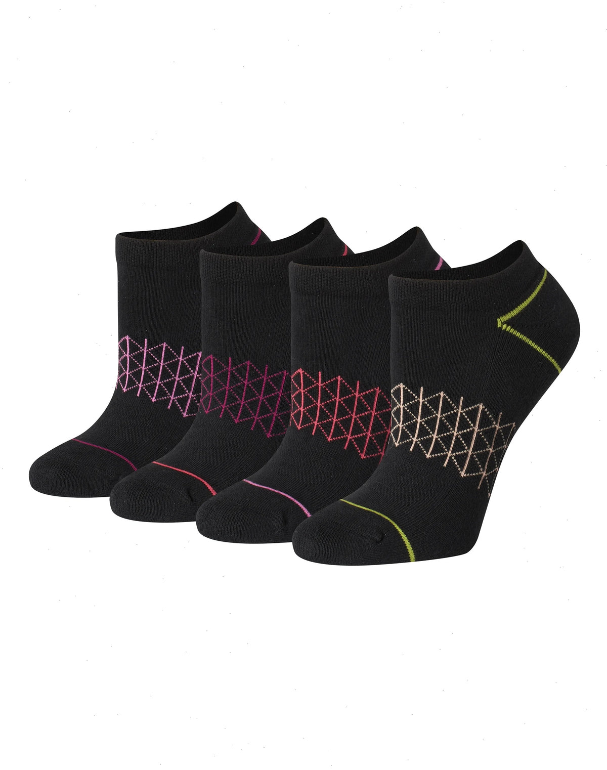 Hanes Absolute Comfort Women's No Show Socks, 4-Pairs