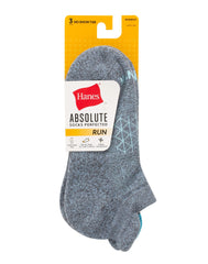 Hanes Absolute Run Women&rsquo;s No Show Tab Socks, 3-Pairs