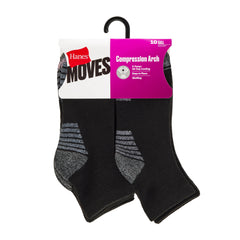 Hanes Moves X-Temp Women&rsquo;s Ankle Socks, 10-Pairs, Shoe Sizes 8-12