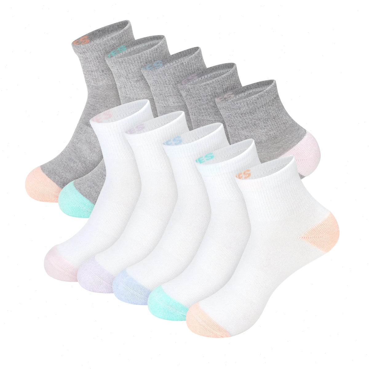 Hanes Moves X-Temp Women&rsquo;s Ankle Socks, 10-Pairs, Shoe Sizes 8-12