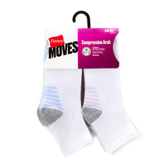 Hanes Moves X-Temp Women&rsquo;s Ankle Socks, 10-Pairs, Shoe Sizes 8-12