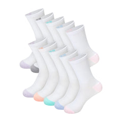 Hanes Moves X-Temp Women's Crew Socks, 10-Pairs, Shoe Sizes 8-12